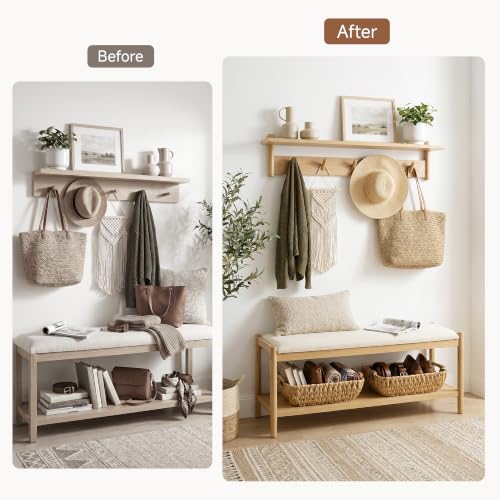 Wicker Baskets for Shelves, Hyacinth Storage Baskets, 2 Pack - view 5