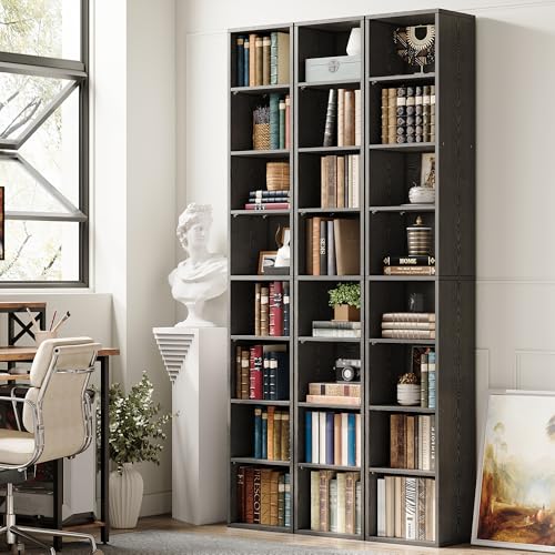 Tall Narrow Bookshelf 8 Tiers, Compact Corner Bookcase, Floor Standing Display Storage Shelves 71 in Tall, Easy to Match for Living Room, Office, Study, Bedroom - view 4