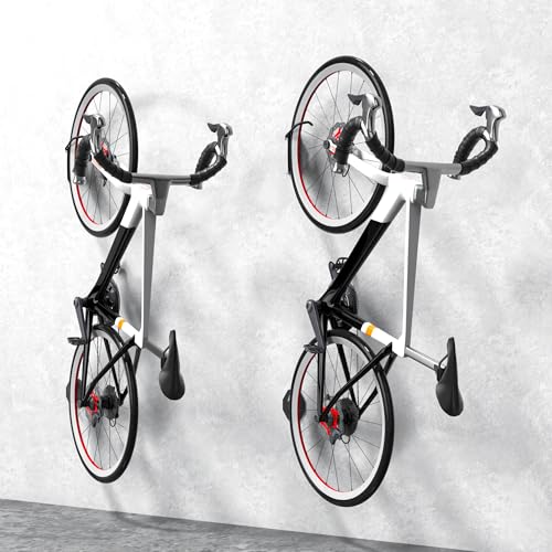 Swivel Bike Wall Mount, Bicycle Hangers For Garage, Metal Bike Rack Storage Holder Up To 66lbs, Red, 1 PACK - view 7