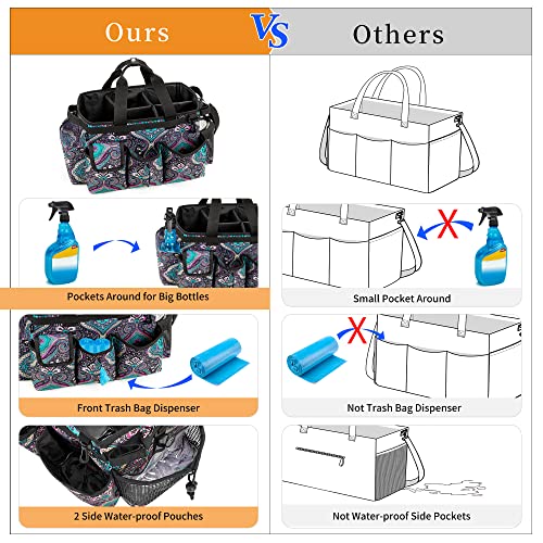 Large Wearable Cleaning Caddy Bag with Detachable Divider, Totem - view 2