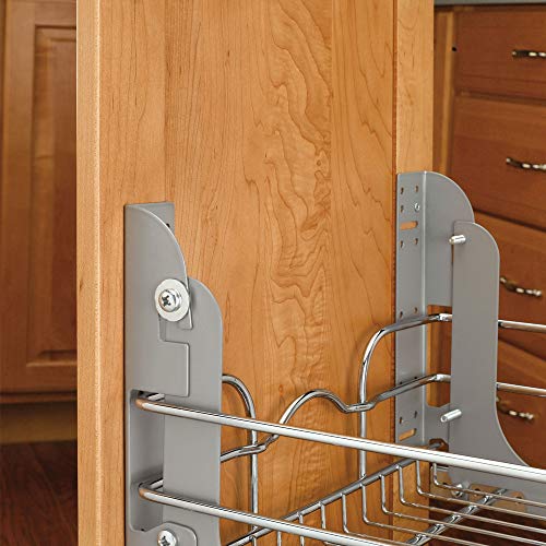 5WB2-1218-CR - 12 in. W x 18 in. D Base Cabinet Pull-Out Chrome 2-Tier Wire Basket - view 3