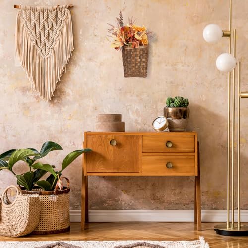 Wall Hanging Woven Basket 25.5x17x13.5cm with Handle for Kitchen Storage - view 5