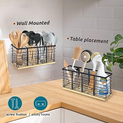 Extra Large Kitchen Utensil Holder Countertop with Removable Divider - view 5