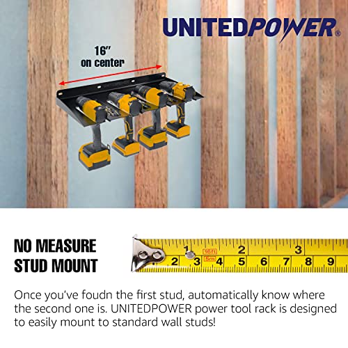 Electric Drill Storage Rack, Holds 4 Drills, Wall Mounted Power Tool Organizer for Battery Powered Hand Tools, Workshop, Shed, Garage, Home (Drill Rack) - view 5