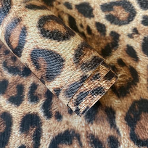 Upgraded 3D Faux Fur Leopard Print Wallpaper 17.3"x80" Removable Peel and Stick Contact Paper, Brown & Black Cheetah Animal Print, Renter Friendly Wall Decor for Bedroom, Bathroom, Closet - view 2