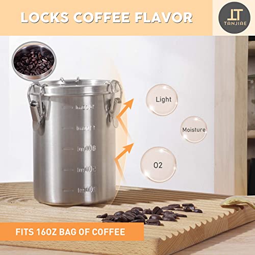 Bundle - 2 Items Compact Stainless Steel 100% Airtight Metal Canisters Sets for Small Kitchens - view 3