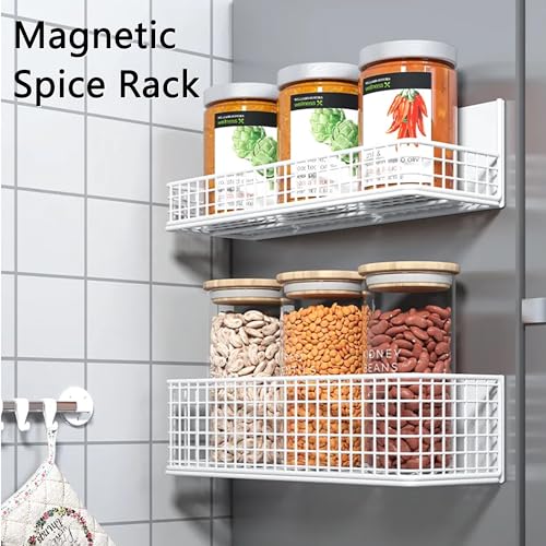 Magnetic Shelf Fridge Basket Bin for Whiteboard Washer Dryer Locker Cabinet - view 5