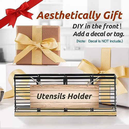 Extra Large Kitchen Utensil Holder Countertop with Removable Divider - view 6