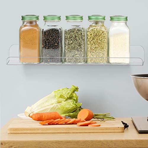 Clear Acrylic Shelves 15" Invisible Floating Wall Mount Display Bookshelf - view 7