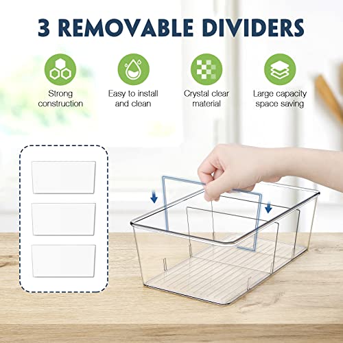 Pantry Organization and Storage Bins with Dividers Kitchen Organizer 2 Pack - view 3