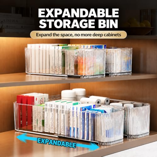 2-Pack Expandable Deep Drawer & Cabinet Organizer Bins - view 4
