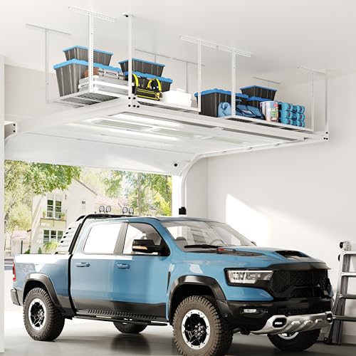3x6 Overhead Garage Ceiling Storage Rack, 2 Pack, White - view 3