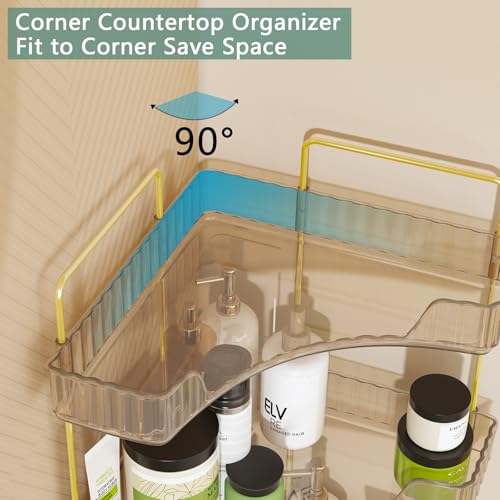 Corner Bathroom Shelf, 3 Tier Countertop Organizer for Vanity - view 6