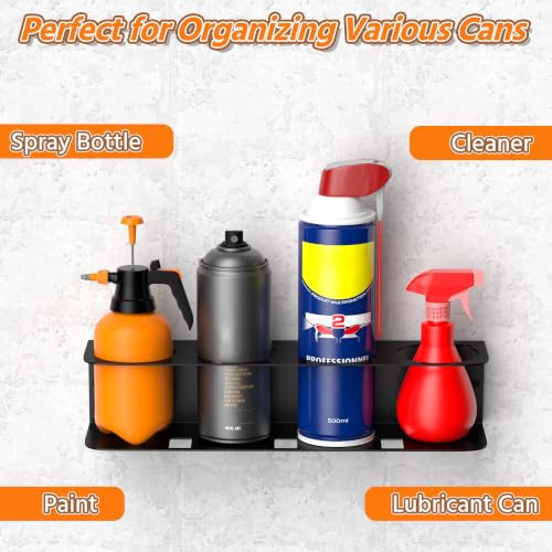 Spray Can Holder Rack, Steel Wall Mounted Spray Bottle Holder - view 5