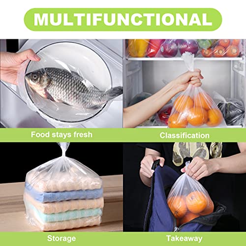 Food Storage Bags, 1 Roll 16 x 20 Plastic Produce Bag on a Roll Fruits, Vegetable, Bread, Food Storage Clear Bags, 350 Bags - view 5
