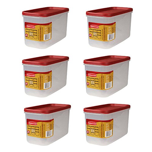 Dry Food Storage 10 Cup Clear Base Featuring Graduation Marks Pack of 6