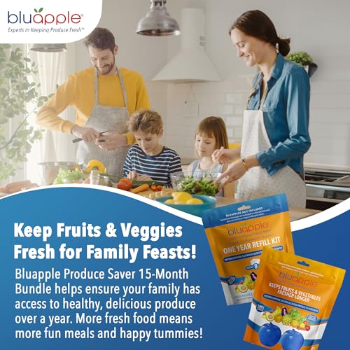 Produce Saver Ethylene Gas Absorber - Fresh Fruit & Vegetable Storage for Refrigerator, Kitchen Must Haves, Produce Keeper, Fruit Saver, Each Packet Lasts 3 Months, BPA Free - 15-Month Bundle - view 5