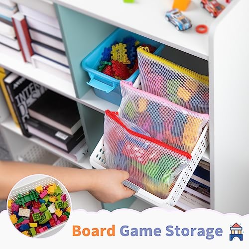 48 Pack A5 Mesh Zipper Pouches, 16 Colors Storage Organizer Bags - view 5