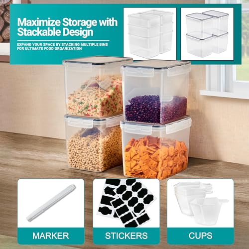 Air Tight Pantry Storage Containers, with Lids (6 Pack) - view 6