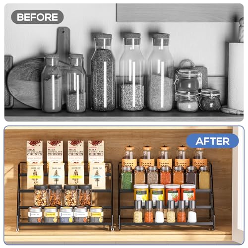 Spice Rack Organizer for Cabinet, 4 Tiered Spice Rack Organizer - view 6