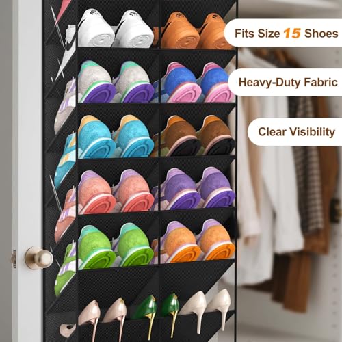 20-30 Pairs Over the Door Shoe Organizer, 10-Tier Door Shoes Rack - view 6