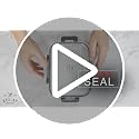 5 Piece Large 36oz Glass Storage Container Sets with Lids - Premium BPA Free Borosilicate Glass Food Storage Containers - Leak-Proof Meal Prep - Microwave, Freezer & Oven Safe - Gray - view 7