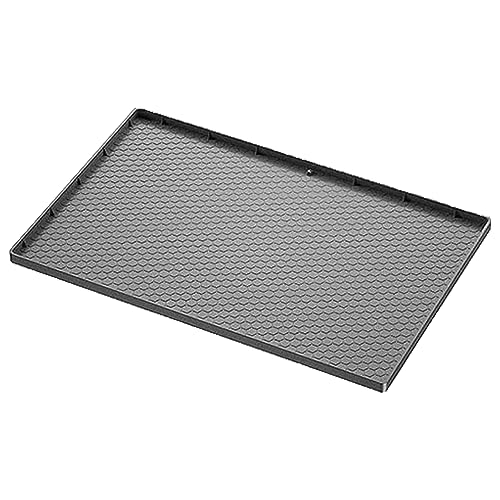 Kitchen Vista Under Sink Mat for kitchen and bathroom Cabinets 34’’ x 22’’ | Silicone Sink Cabinet Protector with Drain Hole,Flexible Sink Drip Tray | Under Sink Organizers and Storage, Grey - view 2