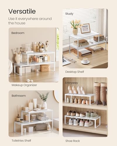Spice Rack, Expandable Kitchen Countertop Shelf, Steel, Set of 1 - view 5