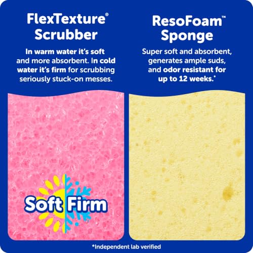 Scrub Mommy Kitchen Sponge (6) + Daddy Caddy Sink Holder - view 3