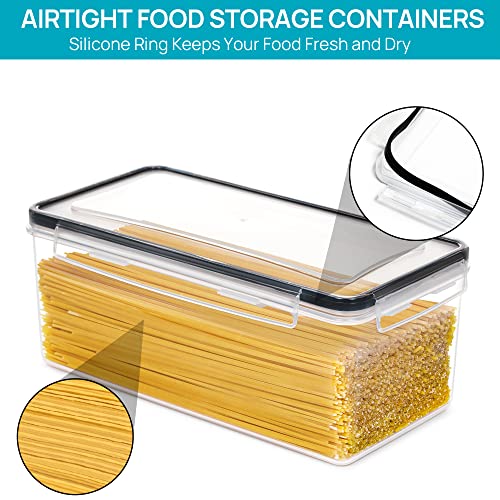 Pasta Storage Containers, 8 Pack, 3.2L Airtight Canisters - view 3
