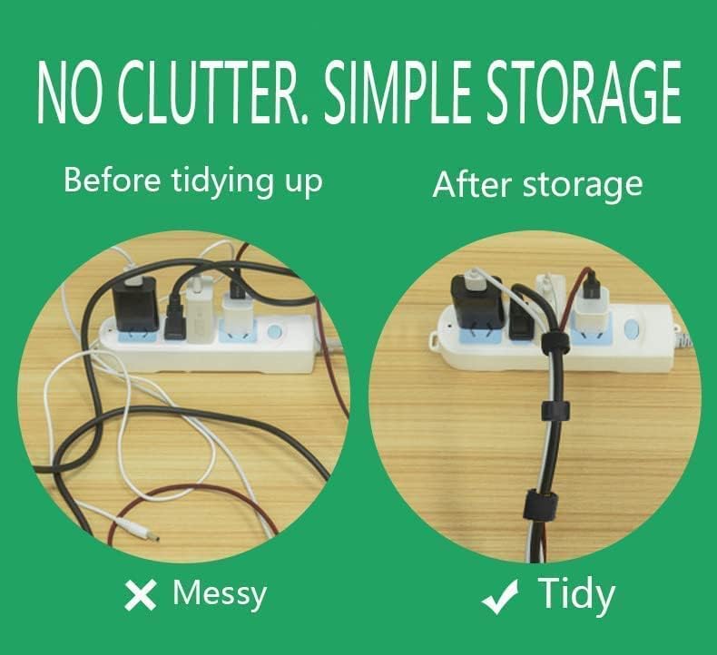 50PC Cable Ties Reusable - Cable Straps Multi-Purpose Tie Wraps Fastening Straps Used for Headphones Phones 1 - view 5