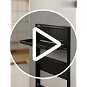 Magnetic Spice Rack, Fridge Organizer with Paper Towel Holder, Black - view 7