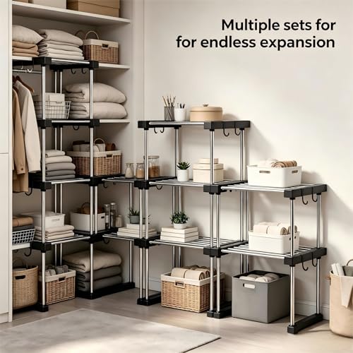 Expandable Under Sink Organizer, 2-Tier Adjustable Storage Shelf - view 2