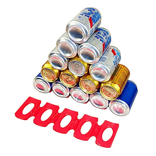 Bottle and Can Easy Stacker - Beer Bottles Stacker - Perfect Kitchen Cabinet and Fridge Storage Rack - Wine Bottles Holder - Fridge Monkey Mat 2 Pack - view 3