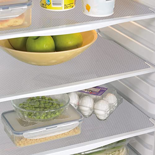 7PCS Shelf Mats Refrigerator Liners Washable Refrigerator Pads Fridge Mats Drawer Placemats Home Kitchen Gadgets Accessories Organization for Top Freezer(White)