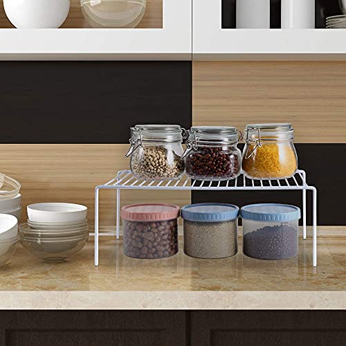 Large (15.7 x 9. 4 Inch) Cabinet Storage Shelf Rack, Rustproof Kitchen Counter and Cabinet Shelf, Storage Rack Organizer for Kitchen, Fridge, Cabinet, Bathroom, Set of 2 - view 6
