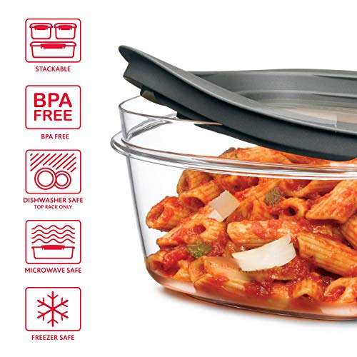 Premier Food Storage Container, 10 Piece Set, Grey, BPA-Free, Microwave & Dishwasher Safe - view 6