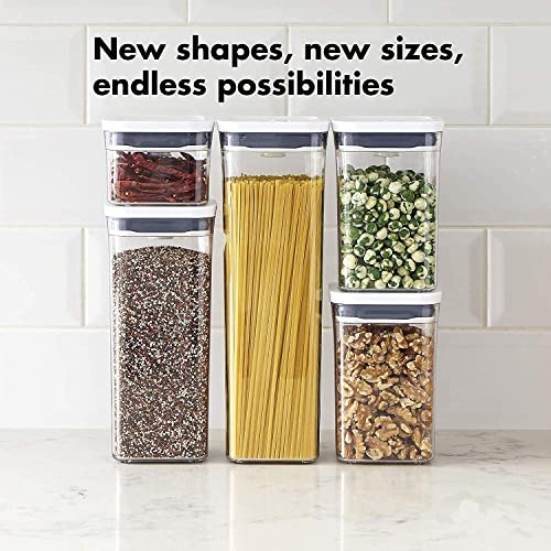 Good Grips POP Container - Airtight Food Storage - 0.4 Qt Rectangle (Set of 4) for Baking Soda and More - view 6