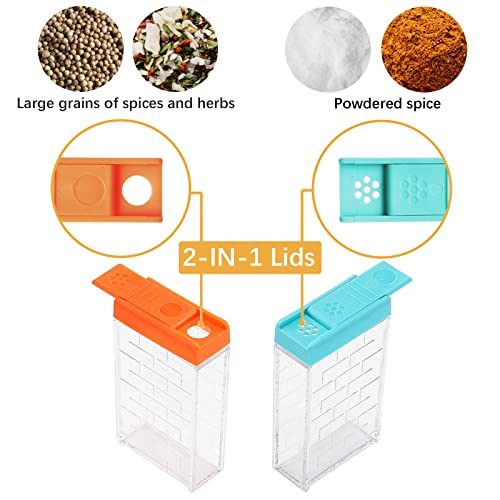 Travel Spice Containers, Camping Seasoning Kit, 24 Pack Grey - view 3