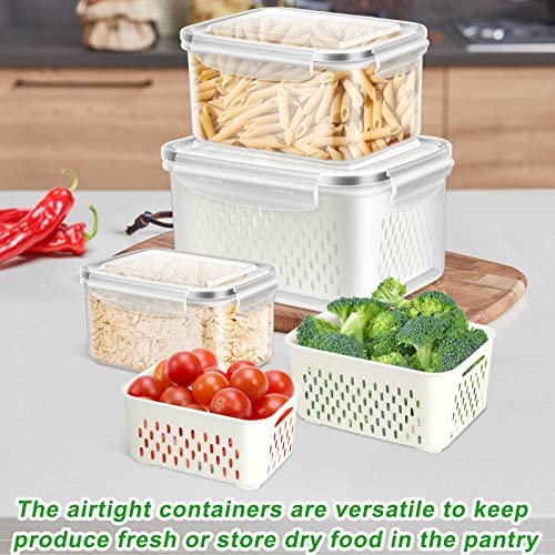3 Pack Fruit Storage Containers for Fridge Berry Saver Lettuce Keeper - view 4