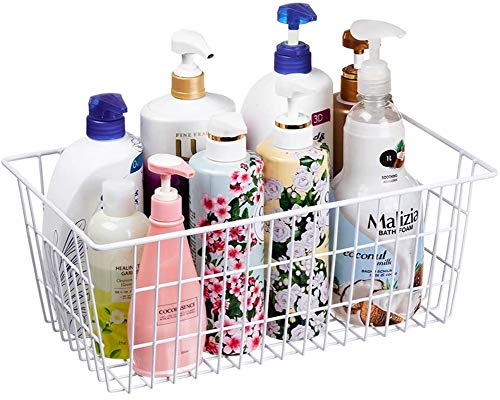Wire Storage Basket Freezer Organizer Bins Metal Wire Baskets Organizer Storage Baskets for Kitchen, Cabinets, Pantry, Freezer, BathroomSet of 3 - view 5