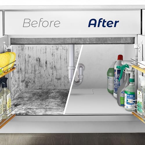 The Original Under Sink Mat - Silicone Waterproof mat, Trimmable, Easy to Clean, Kitchen cabinet liner, Under sink protector mats, Drip Tray with Lip - 31" x 22" or smaller - view 3