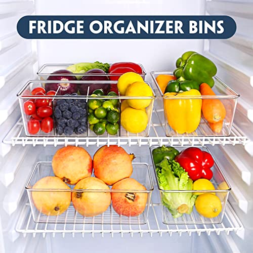 Pantry Organization and Storage Bins with Dividers Kitchen Organizer 2 Pack - view 4