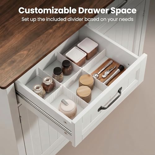 32" Buffet Cabinet, Kitchen Island with Storage - Retro - view 4