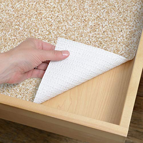Brand Grip Prints Shelf Liner, Durable and Non-Adhesive Liners, Non-Slip Drawer and Cabinet Liner, 18" x 8', Beige Granite, Pack of 1 Roll - view 4