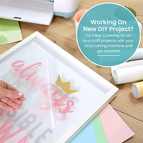 Con-Tact Brand Creative Clear Covering, Versatile and Self-Adhesive Shelf Liner, Semi-Transparent Privacy Film, Protective Clear Vinyl, 18'' x 60', Clear Matte - view 6