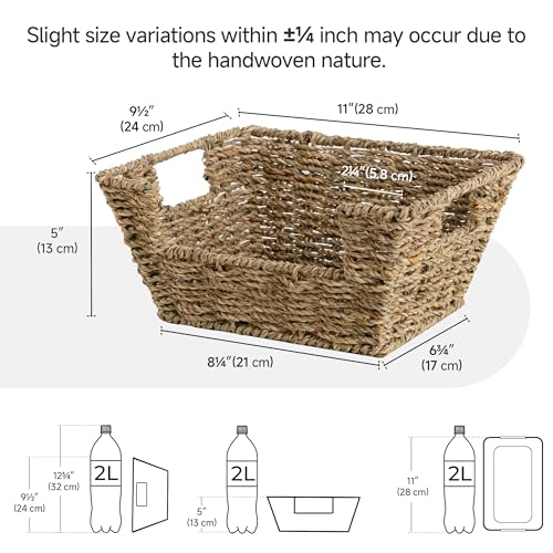 Pantry Baskets for Organizing, Small Storage Baskets, 2 Pack - view 2