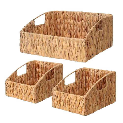 Pantry Baskets for Organizing, Wicker Basket Shelf Storage