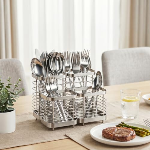 Utensil Holder, Stainless Steel Utensil Drying Rack for Kitchen Counter - view 4