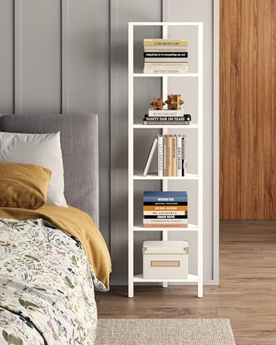 6-Tier Corner Bookshelf, Corner Shelf for Small Space - view 4
